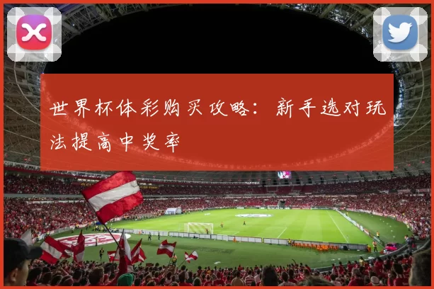 世界杯体彩购买攻略:新手选对玩法提高中奖率