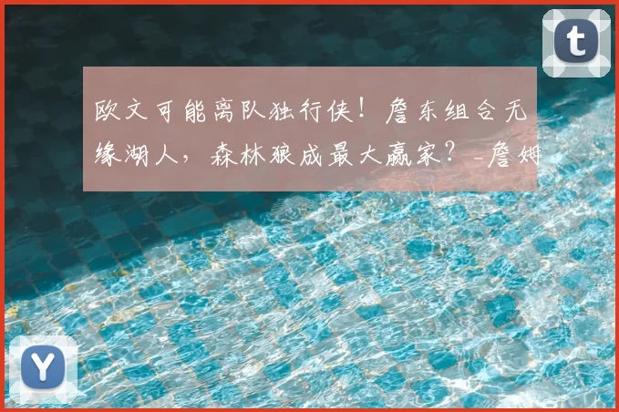 欧文可能离队独行侠!詹东组合无缘湖人,森林狼成最大赢家?_詹姆斯_1_CBA